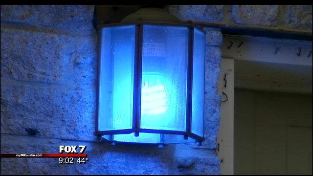 New Braunfels residents light the city blue in support of officers