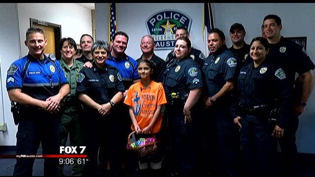 East Texas girl travels to Austin to thank Austin police