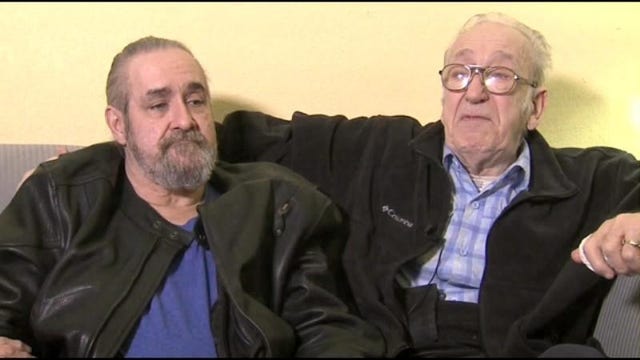 Elderly man meets son after 61 years