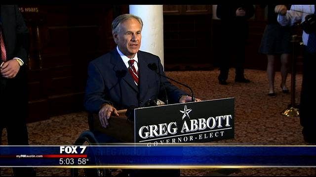 "Push for your cause but don't be so pushy," says Governor Abbott
