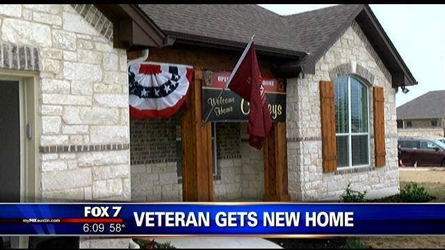 Retired Marine honored with mortgage-free home