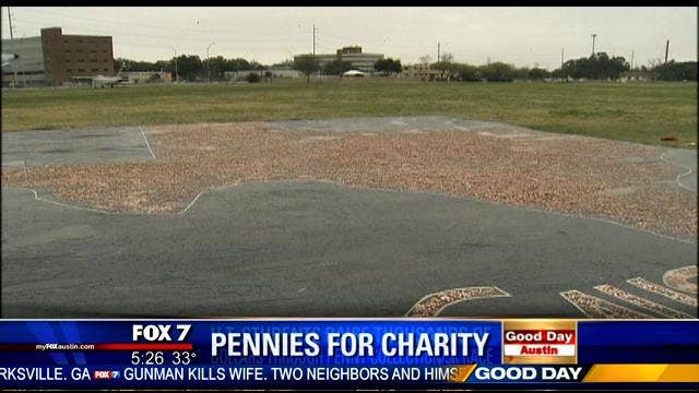 UT students collect pennies for a good cause