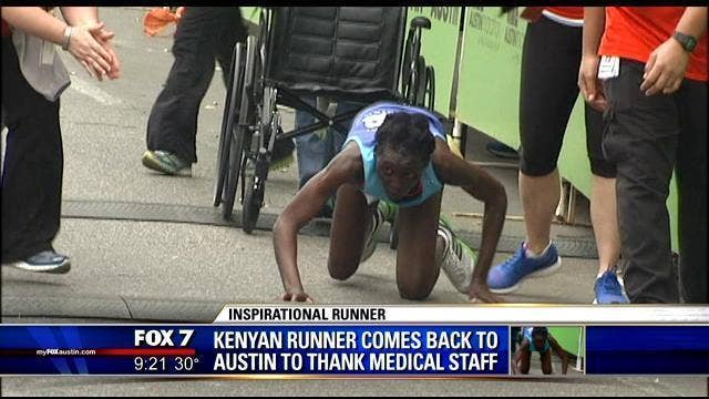 Kenyan woman who crawled to Marathon finish line to thank medical responders