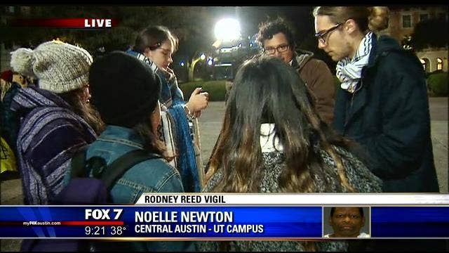 All night vigil for Rodney Reed