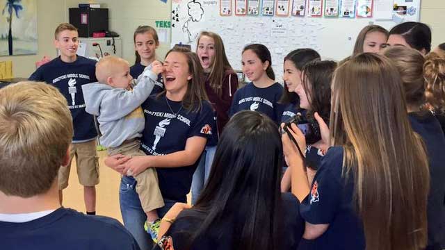 Gorzycki students give to families fighting cancer at Dell Children's