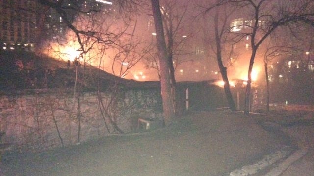 Two-alarm fire in Downtown Austin