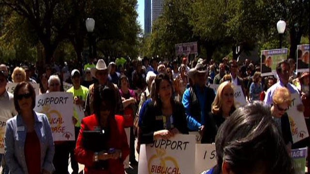 Group rallies against same sex marriage