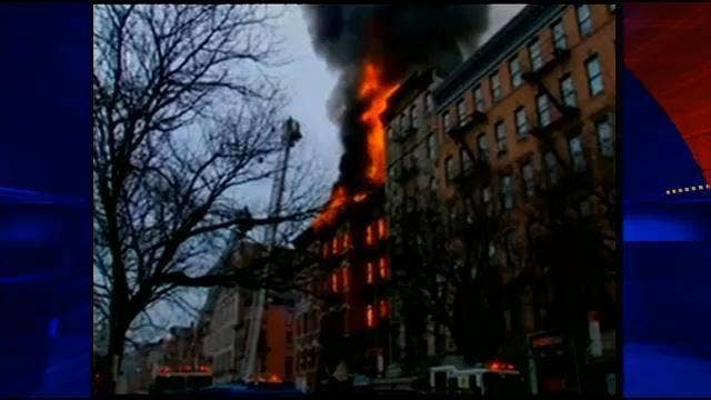 New York fire, building collapse injure 19; gas blast blamed
