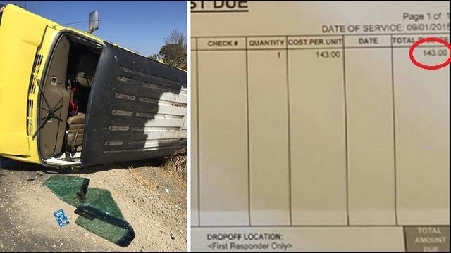 A Good Samaritan was billed $143 after saving family at crash scene