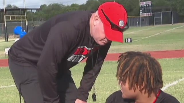 Bowie HS football first practice