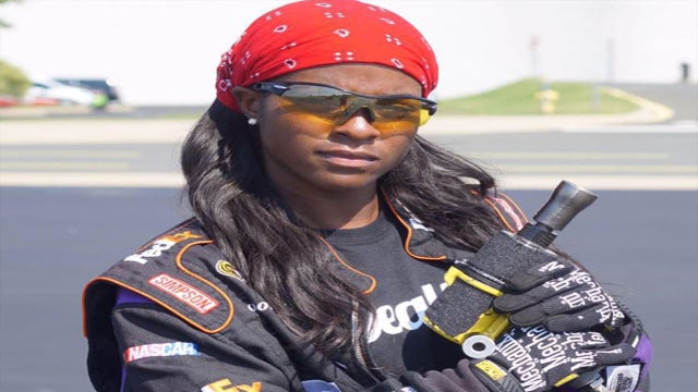 Meet the first African American woman pit crew member in NASCAR history