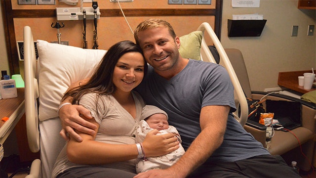 Couple who fled to Charlotte to escape Hurricane Florence gives birth to baby boy