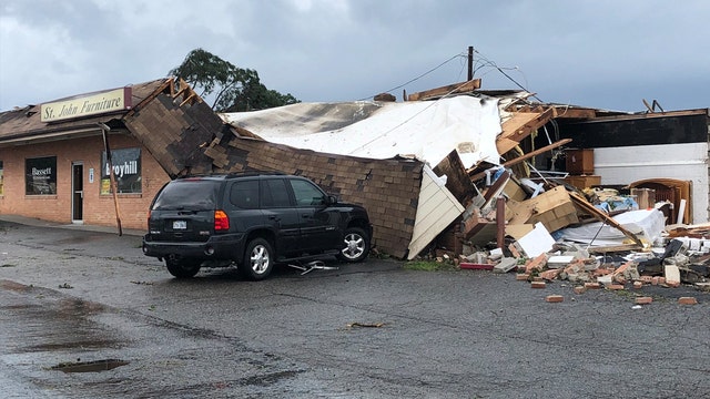 National Weather Service: 10 tornadoes touched down in Virginia Monday