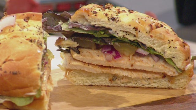 Cooking with FOX 7: Sriracha Dill Marinated Chicken Sandwich