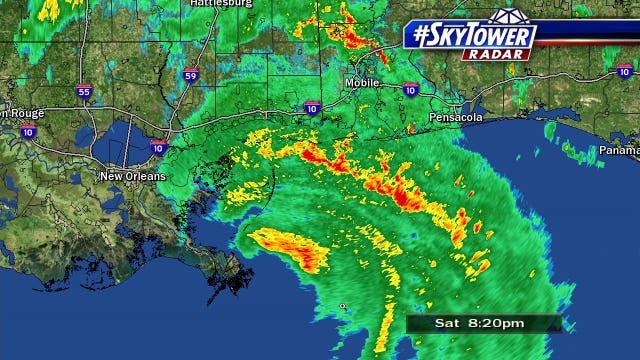 Nate makes 2nd landfall outside Biloxi, Mississippi