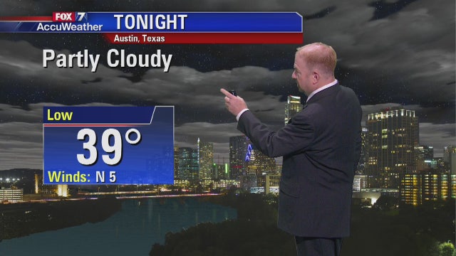 Evening weather forecast for Nov. 19, 2018