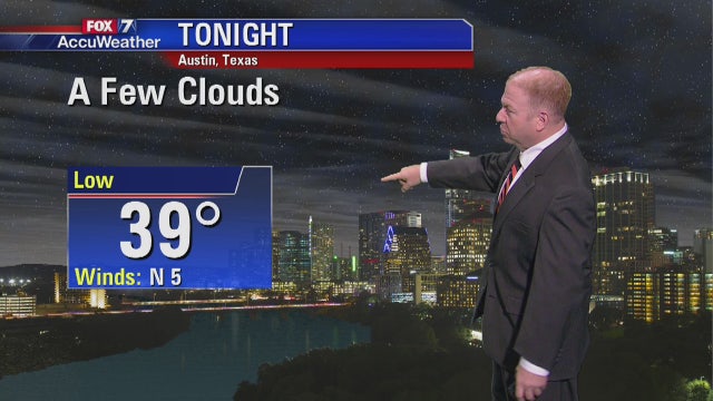 Evening weather forecast for Nov. 20, 2018