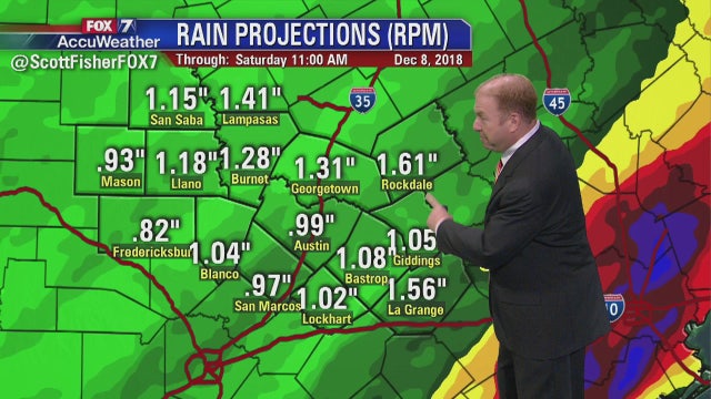 Evening weather forecast for Dec. 7, 2018