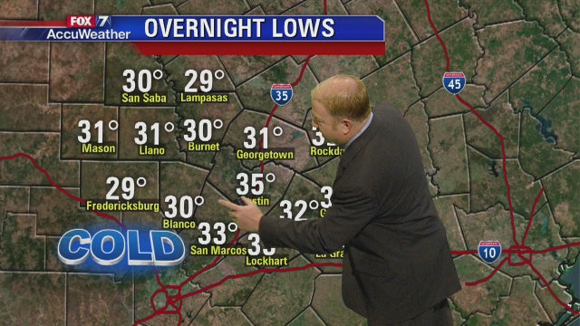 Evening weather forecast for Dec. 8, 2017