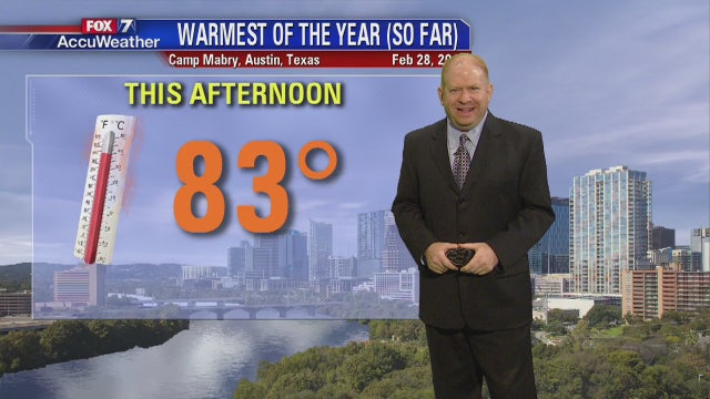 Evening weather forecast for Wednesday, February 28, 2018