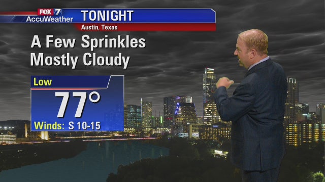 Evening weather forecast for June 25, 2018