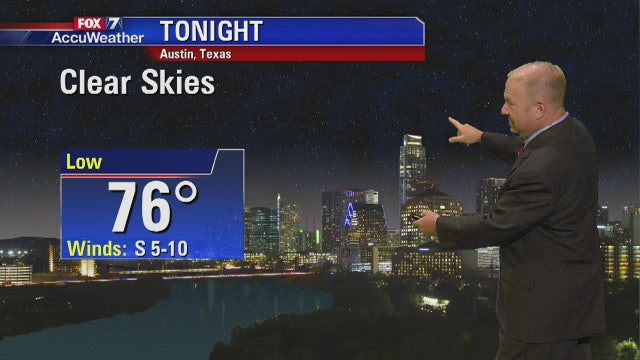 Evening weather forecast for July 17, 2018