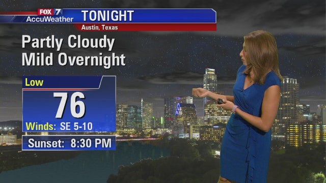 Evening weather forecast July 24, 2018