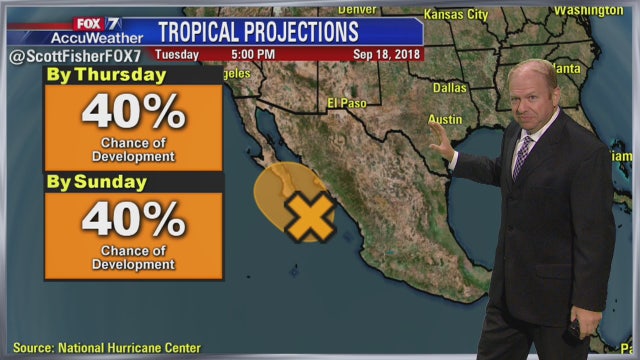 Evening weather forecast for Sept. 18, 2018