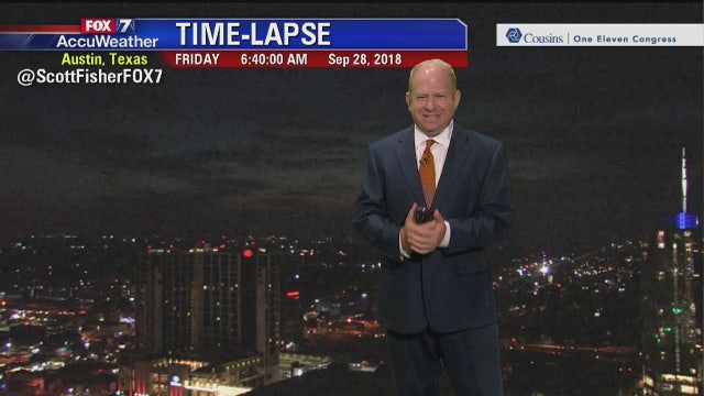 Evening weather forecast for Friday, September 28, 2018