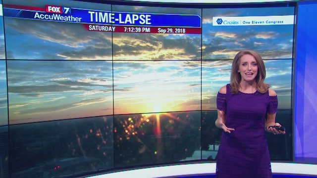 Evening weather forecast for Saturday, September 29, 2018