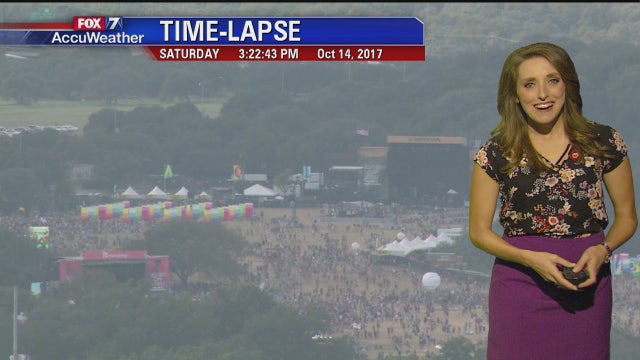 Evening weather forecast for Saturday, October 15, 2017