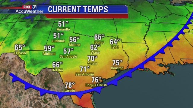 Evening weather forecast for Sunday, October 15, 2017