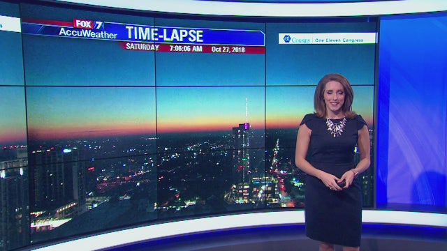 Evening weather forecast for Saturday, October 27, 2018