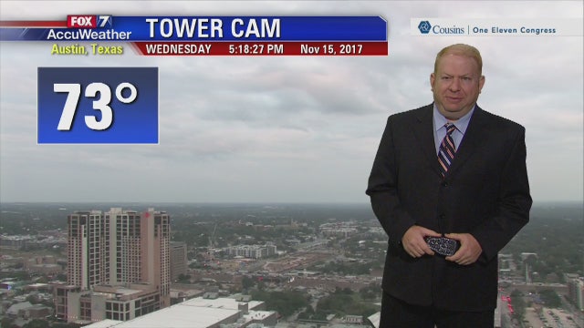 Evening weather forecast for Wednesday, November 15, 2017