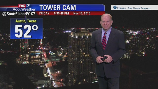 Evening weather forecast for Friday, November 16, 2018