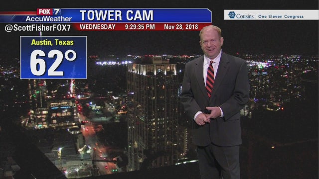 Evening weather forecast for Wednesday, November 28, 2018