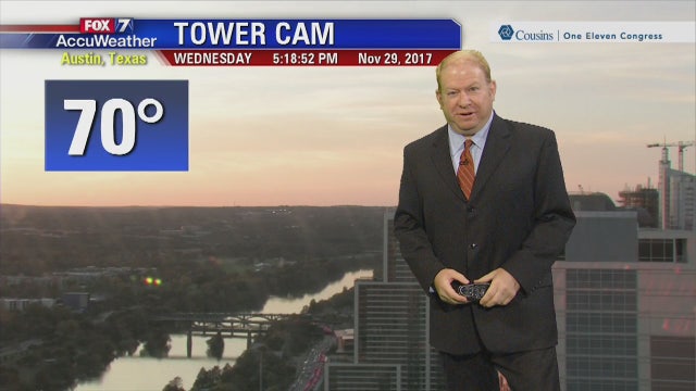 Evening weather forecast for Wednesday, November 29, 2017