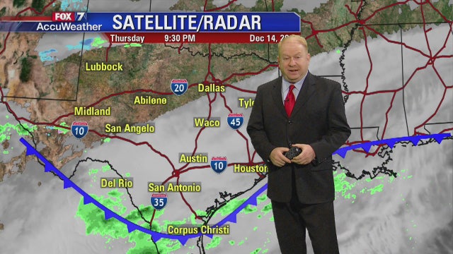 Evening weather forecast for Thursday, December 14, 2017