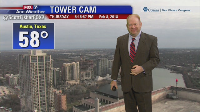 Evening weather forecast for Thursday, February 8, 2018