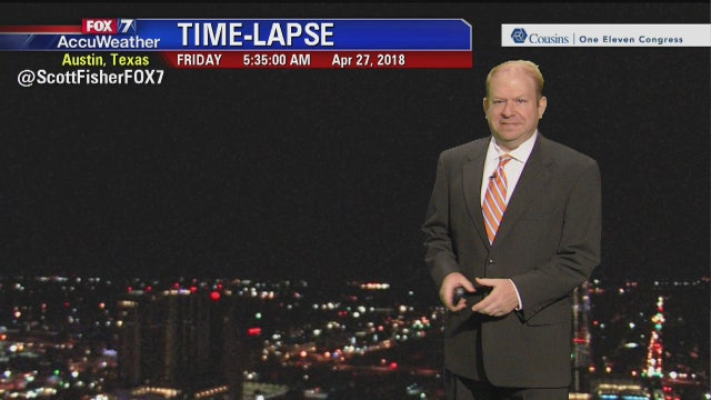 Evening weather forecast for Friday, April 27, 2018