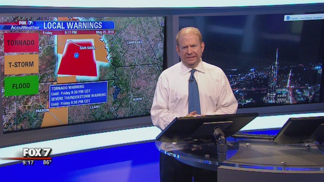 Evening weather forecast for Friday, May 25, 2018