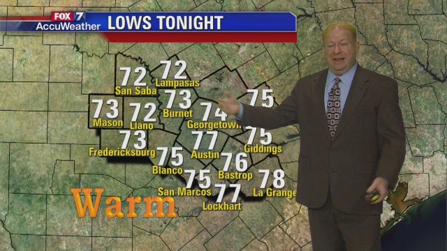 Evening weather forecast for Thursday, July 21, 2016