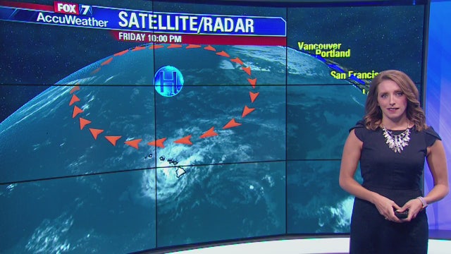 Evening weather forecast for Friday, August 24, 2018