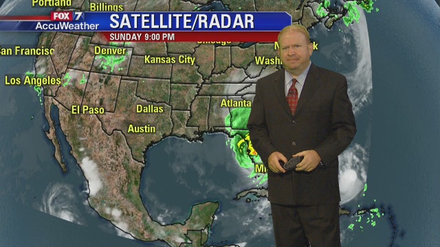 Evening weather forecast for Sunday, September 10, 2017