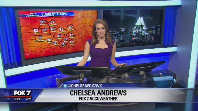 Evening weather forecast for Sunday, September 17, 2017