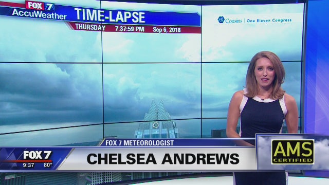 Evening weather forecast for Thursday, September 6, 2018