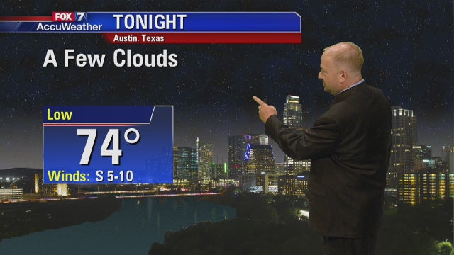 Evening weather forecast for Friday, August 3, 2018