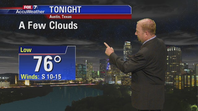 Evening weather forecast for Friday, June 22, 2018