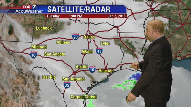 Evening weather forecast for January 2, 2018