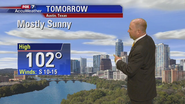 Evening weather forecast for Monday, August 27, 2018